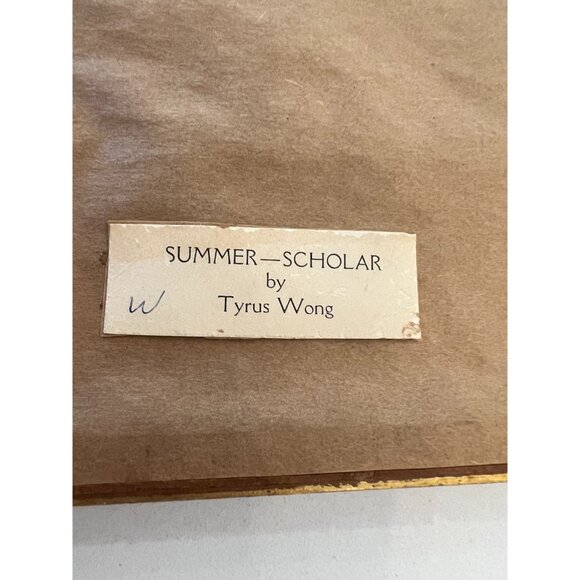 Tyrus Wong Framed VTG Watercolor Prints a Trio of Seasons, Disney Famed Artist - Picture 5 of 10